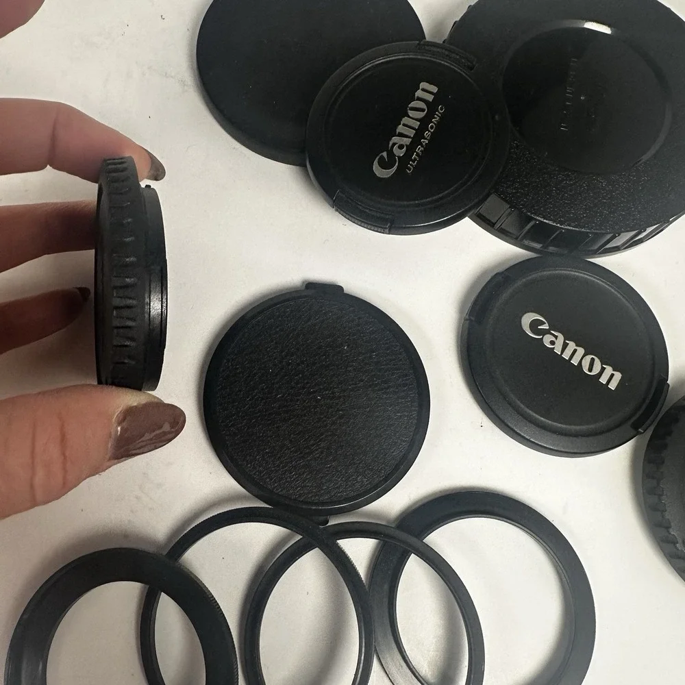 Vintage Camera‎ Lens & Lids Assortment 17 Items